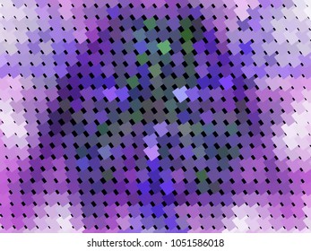 Abstract background with rectangles and squares. Texture with a geometric pattern. Halftone effect. Vector clip art.