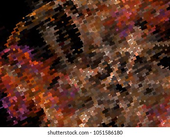 Abstract background with rectangles and squares. Texture with a geometric pattern. Halftone effect. Vector clip art.