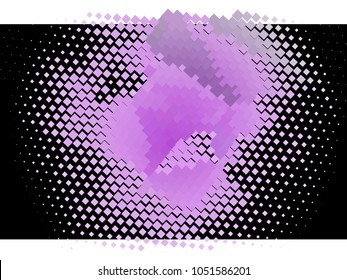 Abstract background with rectangles and squares. Texture with a geometric pattern. Halftone effect. Vector clip art.