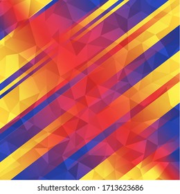 abstract background with rectangles of various thicknesses and shades and colors and polygons overlay