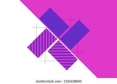 Abstract background with rectangles. Vector geometric abstraction
