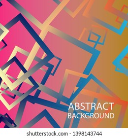 Abstract background with rectangular elements and gradient color. vector