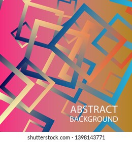 Abstract background with rectangular elements and gradient color. vector