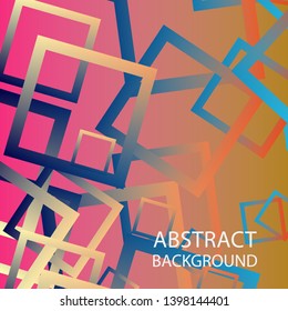 Abstract background with rectangular elements and gradient color. vector