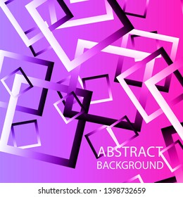 Abstract background with rectangular elements and gradient color. vector