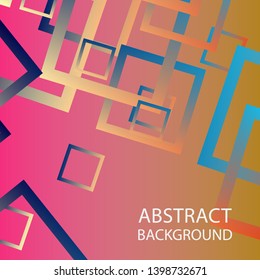 Abstract background with rectangular elements and gradient color. vector