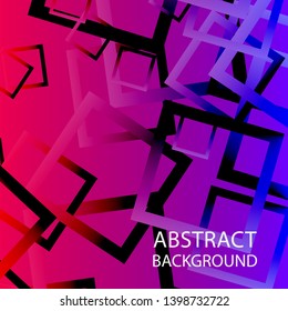 Abstract background with rectangular elements and gradient color. vector