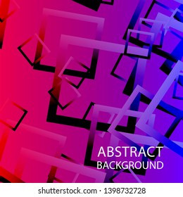 Abstract background with rectangular elements and gradient color. vector