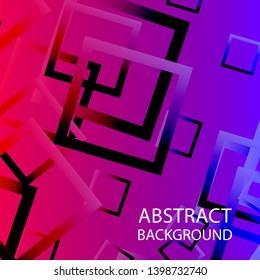 Abstract background with rectangular elements and gradient color. vector