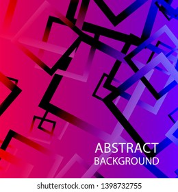 Abstract background with rectangular elements and gradient color. vector