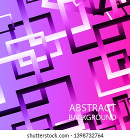 Abstract background with rectangular elements and gradient color. vector