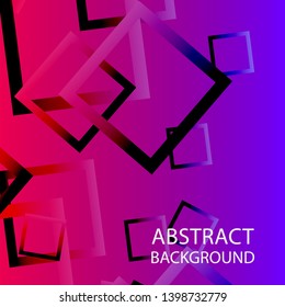 Abstract background with rectangular elements and gradient color. vector
