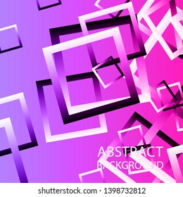Abstract background with rectangular elements and gradient color. vector