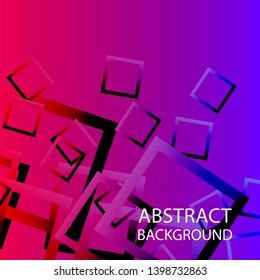Abstract background with rectangular elements and gradient color. vector
