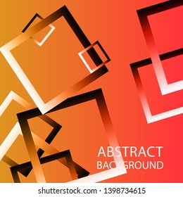Abstract background with rectangular elements and gradient color. vector