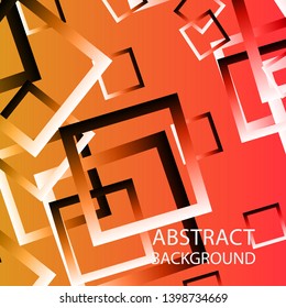 Abstract background with rectangular elements and gradient color. vector