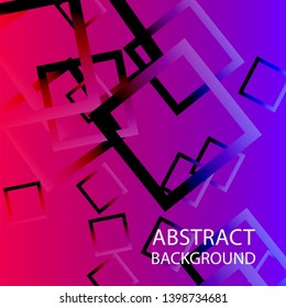 Abstract background with rectangular elements and gradient color. vector