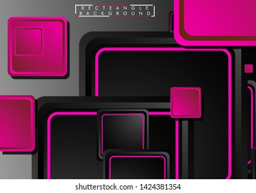 Abstract background rectangular gradient color. Vector geometric design