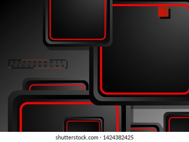 Abstract background rectangular gradient color. Vector geometric design