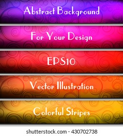 Abstract background. Rectangular strips with beautiful pattern. Place for your text. Vector illustration, eps10