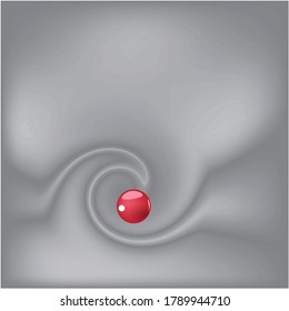 abstract background with red balls