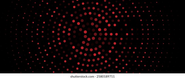 Abstract background red abstract banner halftone circle.