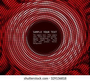 Abstract background. red abstract banner halftone circle
