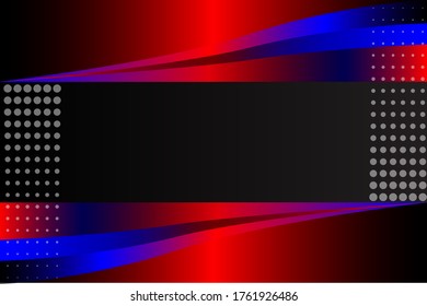 Abstract background with red, black and blue concepts