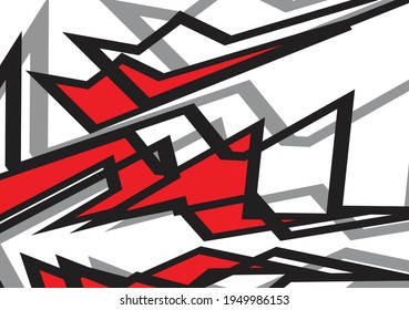 Fondo abstracto con tema de patrón futurista rojo y negro 