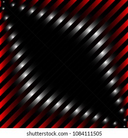 Abstract background with red and black lines. Vector.