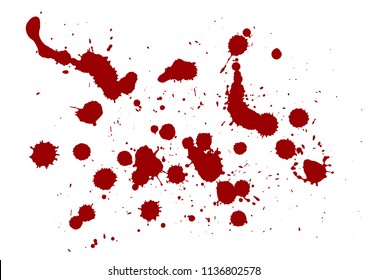 Abstract background with red blood splatters