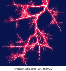 Abstract background with the red bloody lighting on dark sky
