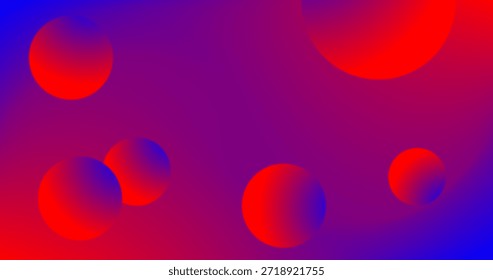 Fondo Abstractas con burbujas de degradado rojo azul Diseño de Espacio para texto de degradado