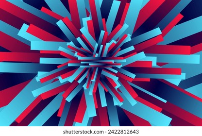 abstract background with red and blue lines 