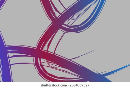 Abstract background with red and blue lines intersecting artistically.