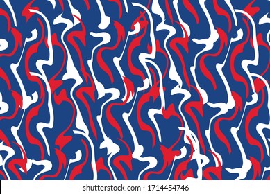 Abstract Background - Red Blue White Expresionist Pattern Fits For : Wall Art, Background, Wallpaper, Decoration, Simple Elegant and Luxury Prints Material
