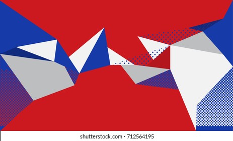 abstract background  red blue white