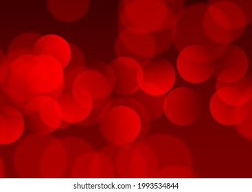 Abstract background with a red bokeh lights design
