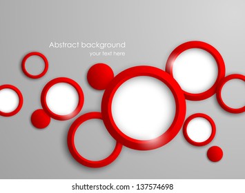 Abstract Background With Red Circles