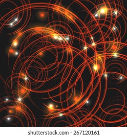 abstract background with red circles