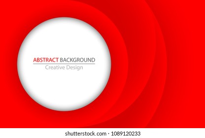 Abstract background with red circles. Eps 10
