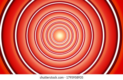 Abstract background with red circles, rings in target