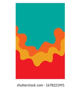 Abstract background with red cloud vector