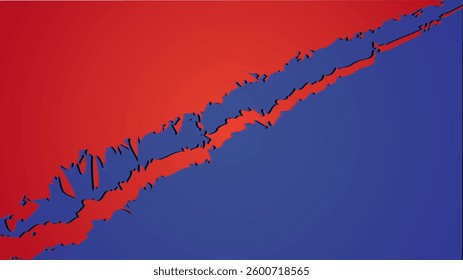 Abstract background with red color and blue color
