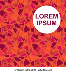 Abstract background in red colors, textile or packing paper. Background texture for landing page or typographic template