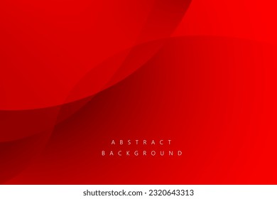 Abstract background with red curve and black shadow color. Vector illustration