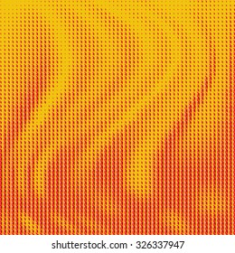 Abstract background with red diamond shape gradient on yellow