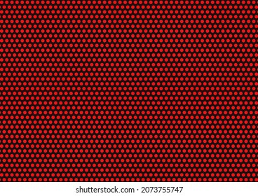 Abstract background of red dots on black background,vector illustration