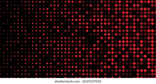 Abstract background of red dots on black background, vector illustration