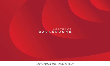 Abstract background with red geometric curve lines and gradient colors.